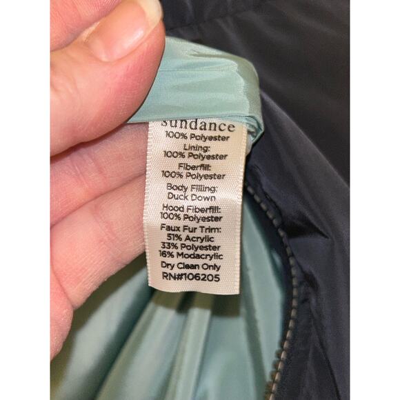 Sundance Dottie Retro Duck Down 80s 90s ColorBlock Puffer Long - Picture 10 of 10